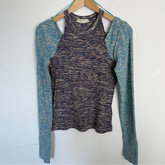 NWT Free People | Cold Shoulder Knit Top – Size Large – We The Free - Picture 2 of 6